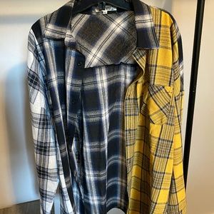 Multicolor Flannel Mens L